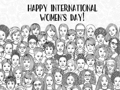 Paper art style , Women's day specials offer sale wording isolate , Happy women's  day 8 march with women of different frame of flower , Generate Ai Stock  Illustration | Adobe Stock