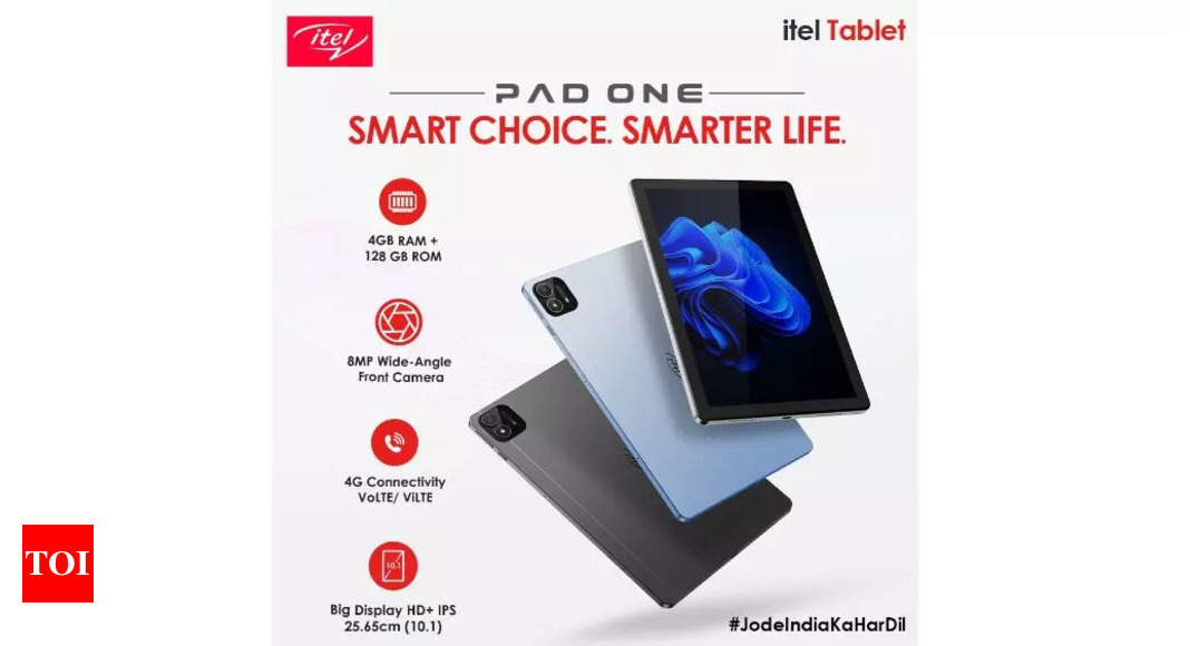 Itel launches 4G calling tablet under Rs 15,000: All the details – Times of India