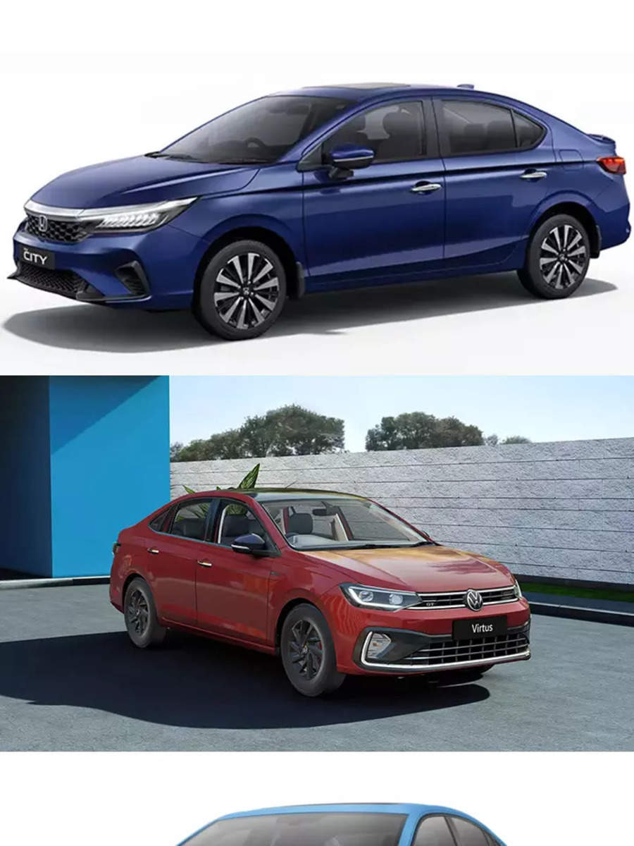 Battle of sedans: 2023 Honda City vs Volkswagen Virtus vs Skoda Slavia ...