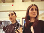 Kareena & Karisma Kapoor make a statement in 'black' at b'day party of Malaika-Amrita Arora's mom