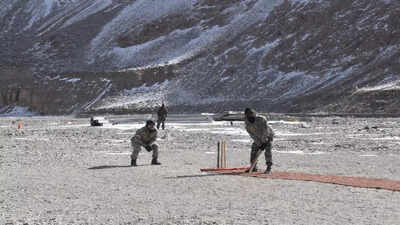 Army showcases 'high morale' on LAC with cricket photos