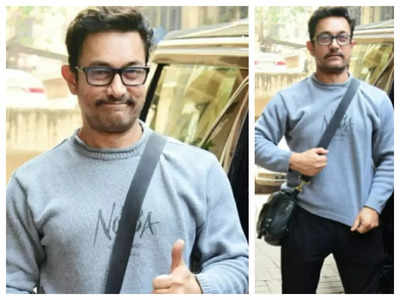 Aamir Khan spotted in a brand new look outside Zoya Akhtar's office | Hindi Movie News - Times of India