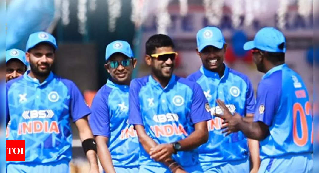 Cricket for Differently Abled: India beat Nepal by 153 runs, win T20 series | Cricket News – Times of India