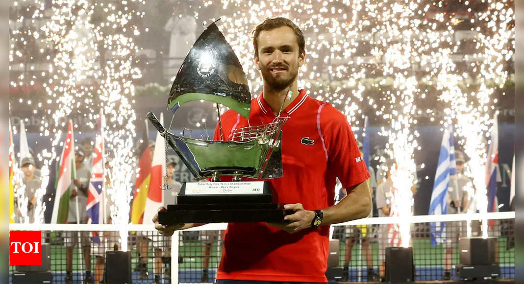 Daniil Medvedev wins in Dubai for third title in three weeks | Tennis News – Times of India