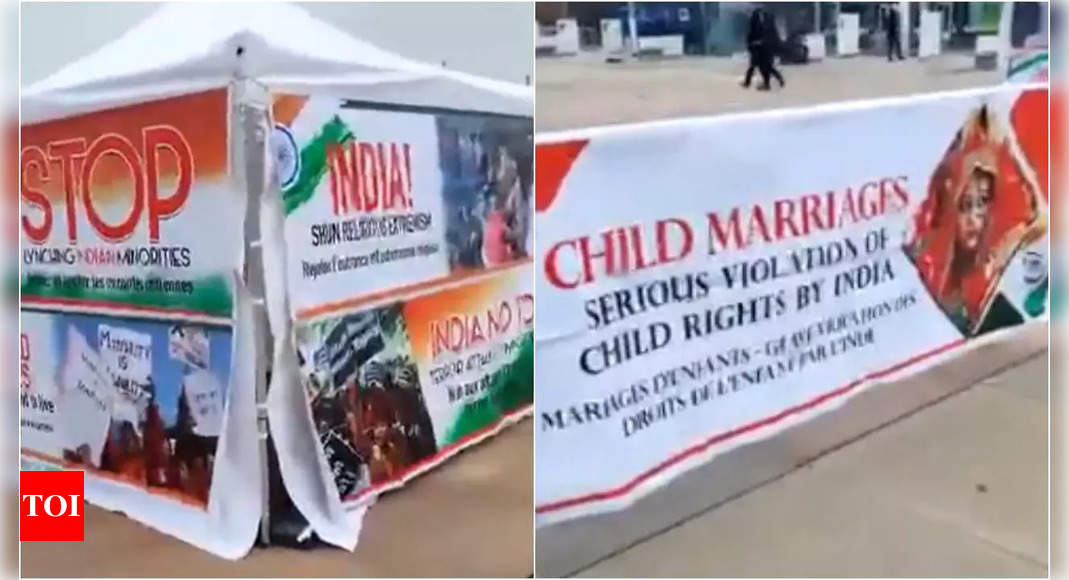 Swiss envoy summoned over anti-India posters at UN office in Geneva | India News – Times of India