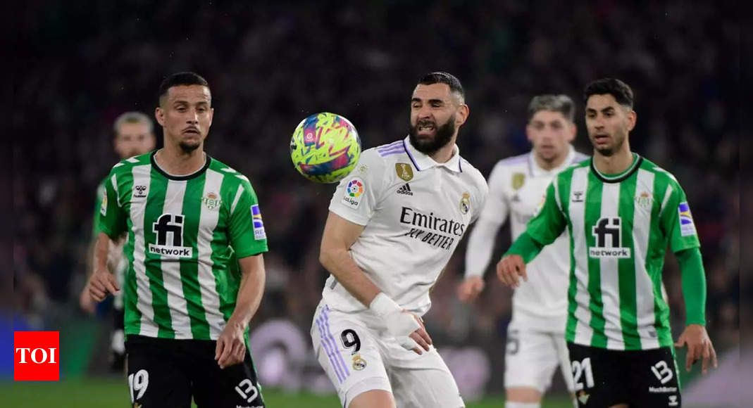 Real Madrid title hopes dented with 0-0 draw at Betis | Football News – Times of India
