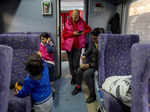 The Wider Image: Turkish families shelter on a train after earthquake brought life to a standstill