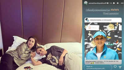 Post farewell match Sania Mirza spends some relaxing time with bestie Farah Khan; Samantha Ruth Prabhu 'Thanks' the tennis star