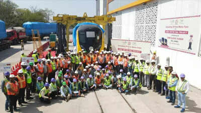 First rake of Agra Metro arrives from Gujarat