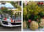 Wedding car decorated with cauliflowers, carrots and brinjal sets a new trend