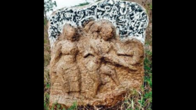 16th century hero stone found near Madurai's Thirumangalam