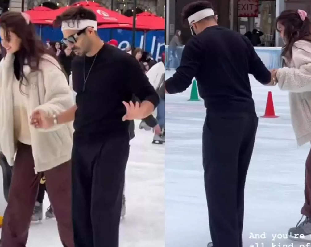 
Disha Patani ice-skates for the first time, shares video with Aparshakti Khurrana on Instagram
