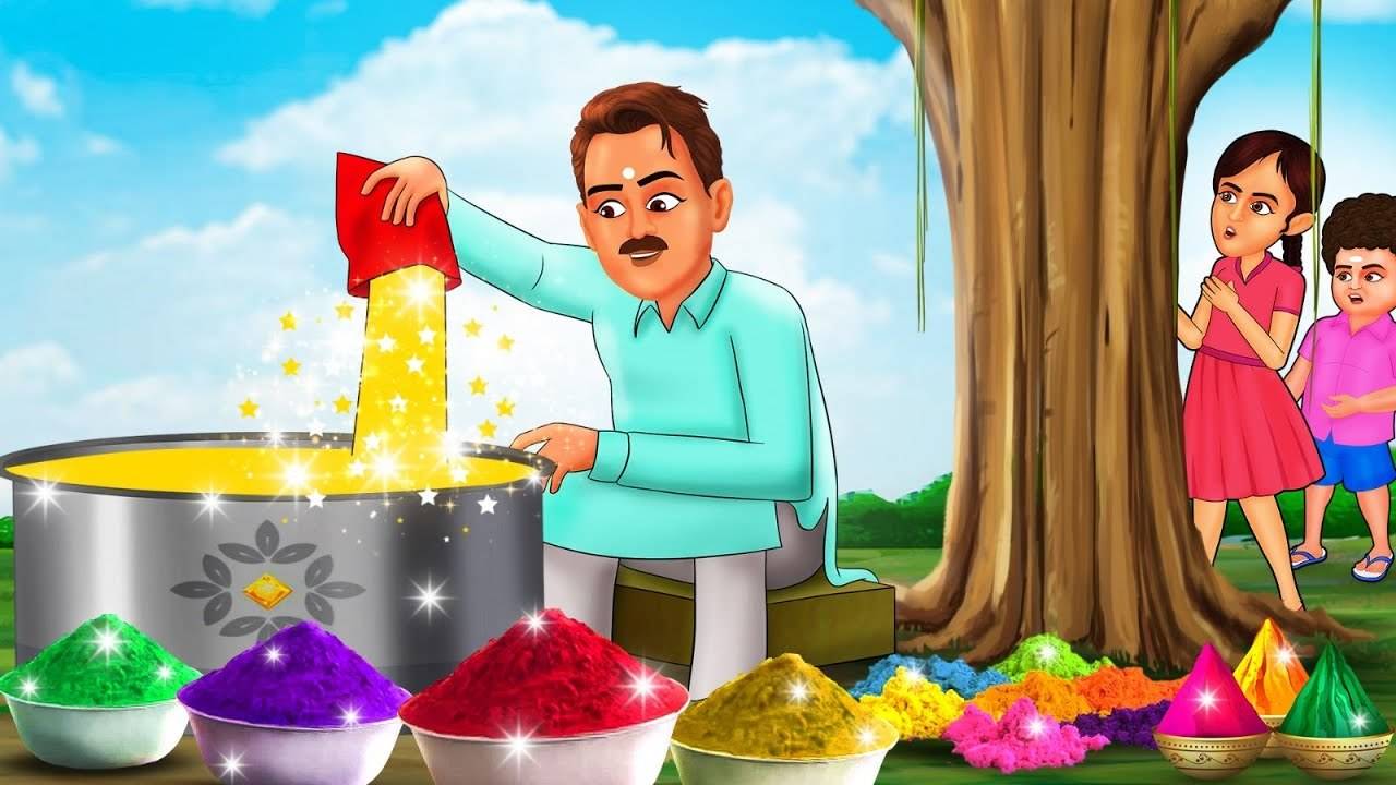 Watch Popular Children Hindi Story 'Jadui Holi Ke Rang' For Kids - Check  Out Kids Nursery Rhymes And Baby Songs In Hindi | Entertainment - Times of  India Videos
