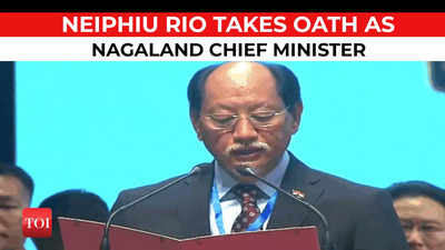 Neiphiu Rio takes oath as Nagaland chief minister for 5th term