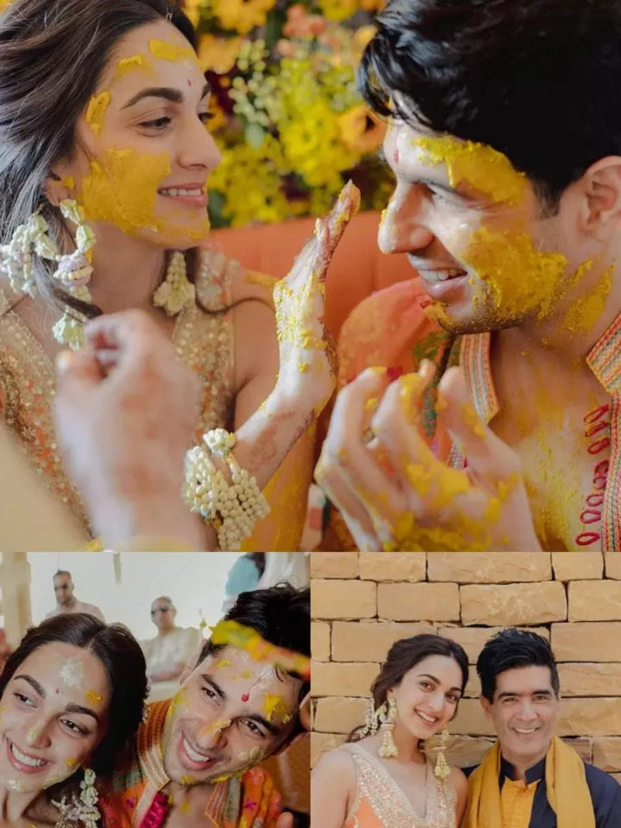 Sidharth Malhotra-Kiara Advani celebrate one month anniversary with Haldi  pictures, send Holi wishes | Times of India