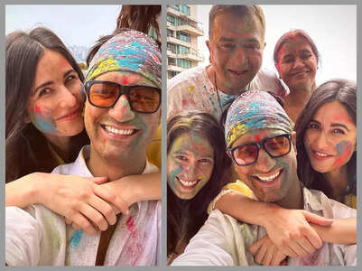 Katrina's holi celebration with Vicky