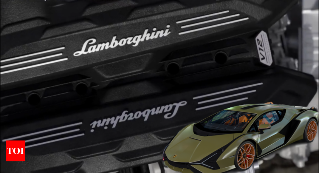 Lamborghini's crazy 1,000 hp V12 Hybrid engine details explained - Times of  India