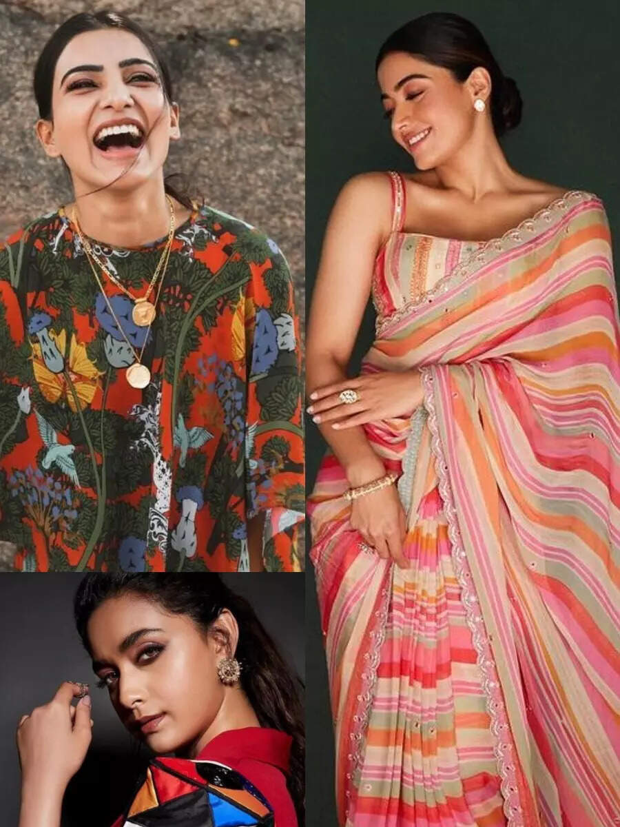 South actresses splash joy in these multicolor outfits Times of India