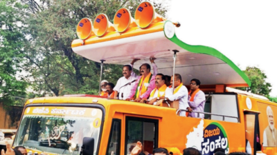 Karnataka minister KC Narayanagowda finally shows up at BJP yatra