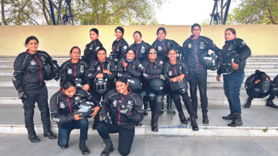 76 CRPF women bikers kickstart their 16-day ride through five states today