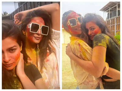 Unseen pics from Sid-Kiara's Holi bash