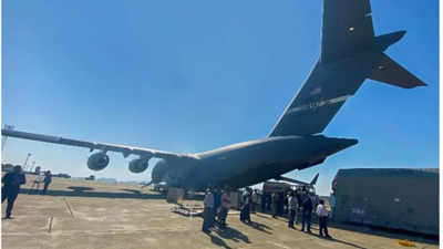Nisar lands in Bengaluru on US C-17 aircraft