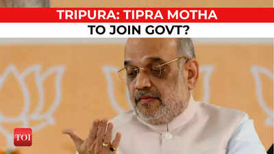 Tripura: Hours after oath ceremony, Amit Shah meets Tipra Motha chief Pradyot Kishore Debbarma