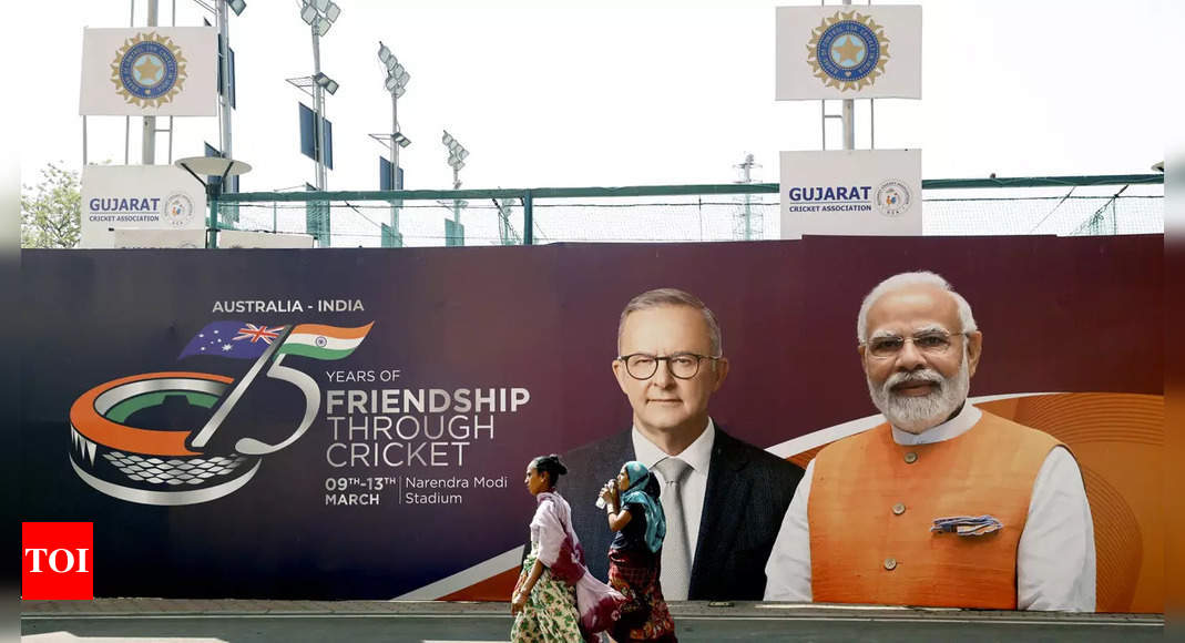 India vs Australia: Motera decks up for Modi-Albanese visit | Cricket News – Times of India