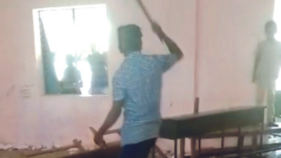 Tamil Nadu: Students ransack classrooms after practical exam, suspended