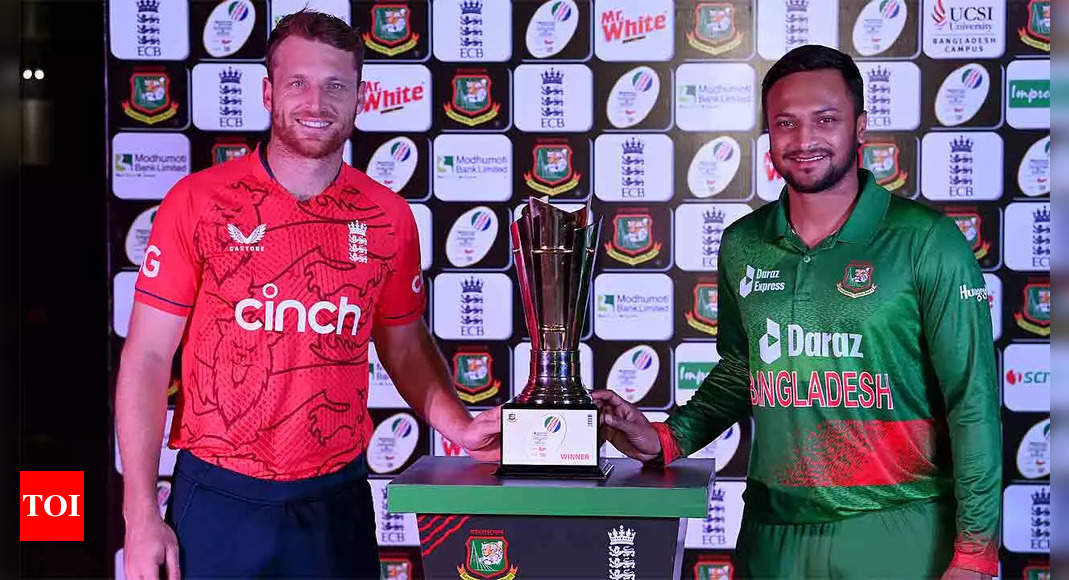 Bangladesh vs England, 1st T20I, Live Updates  – The Times of India : 4.1 : England : 35/0