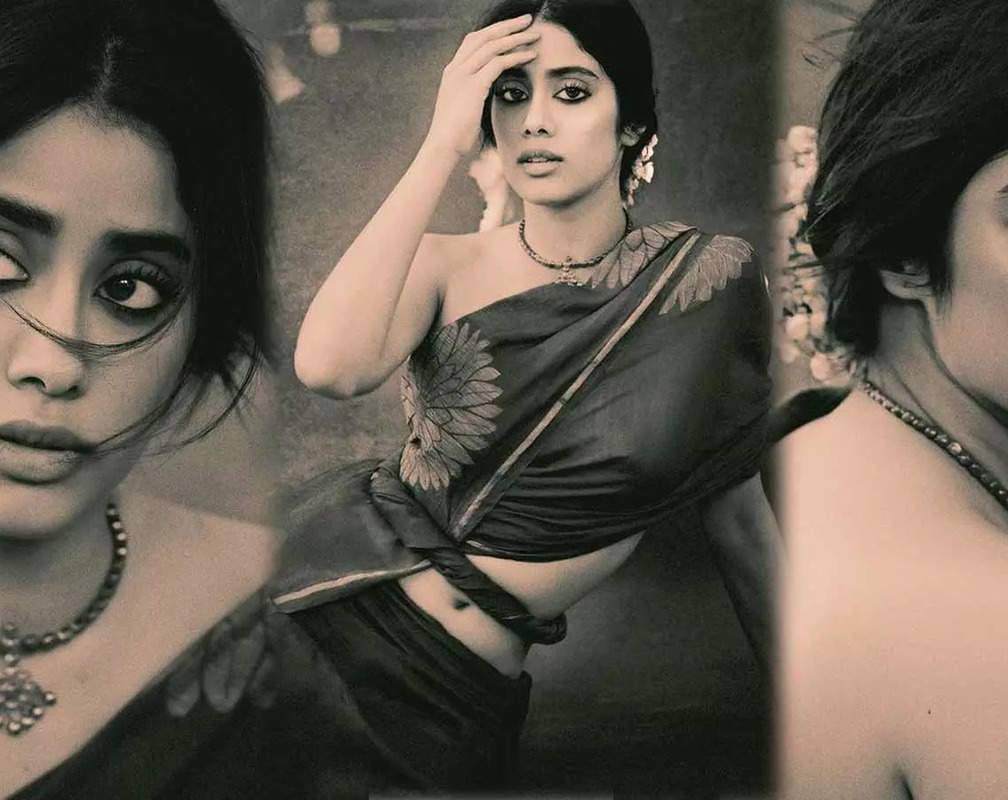 
Janhvi Kapoor drops monochrome pictures from latest photoshoot; netizens compare her with Smita Patil
