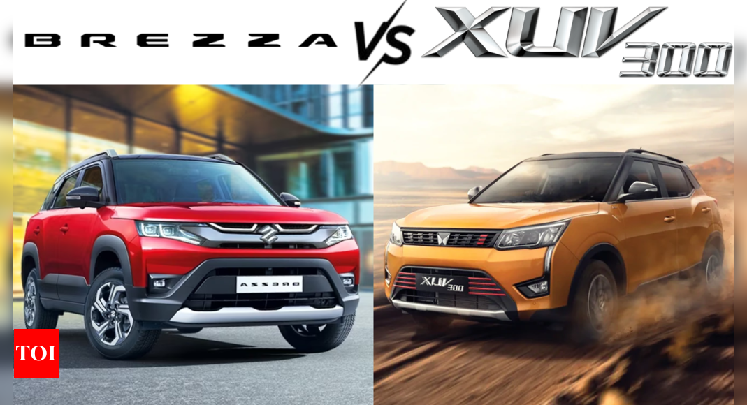 Xuv: 2023 Mahindra XUV 300 Vs Maruti Suzuki Brezza: Price, Features ...