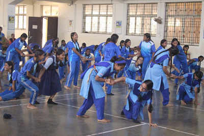 Self Defense Workshop for students held as a part of Women's Day