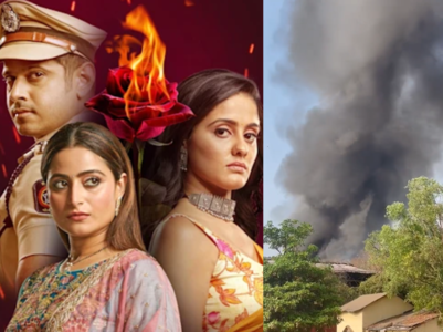 Ghum Hai Kisikey Pyaar Mein set catches fire