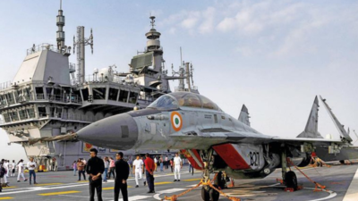 INS Vikrant takes leave of Mumbai