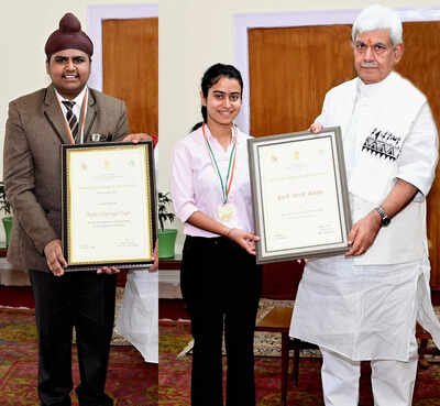 J&K LG honours 'Pradhan Mantri Rashtriya Bal Puraskar awardees'