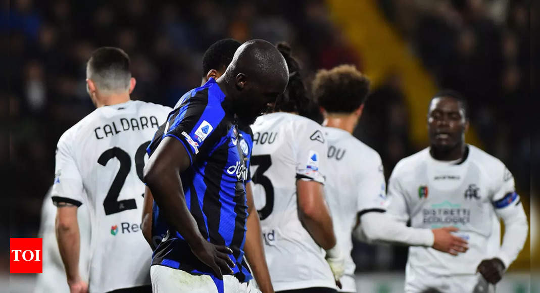 Inter Milan’s slim title hopes fading away after shock loss at Spezia | Football News – Times of India