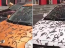 It's raining 'worms' on the streets of China's capital city, Beijing!