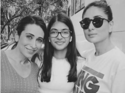 Karisma & Kareena share pics of Samaira's bday