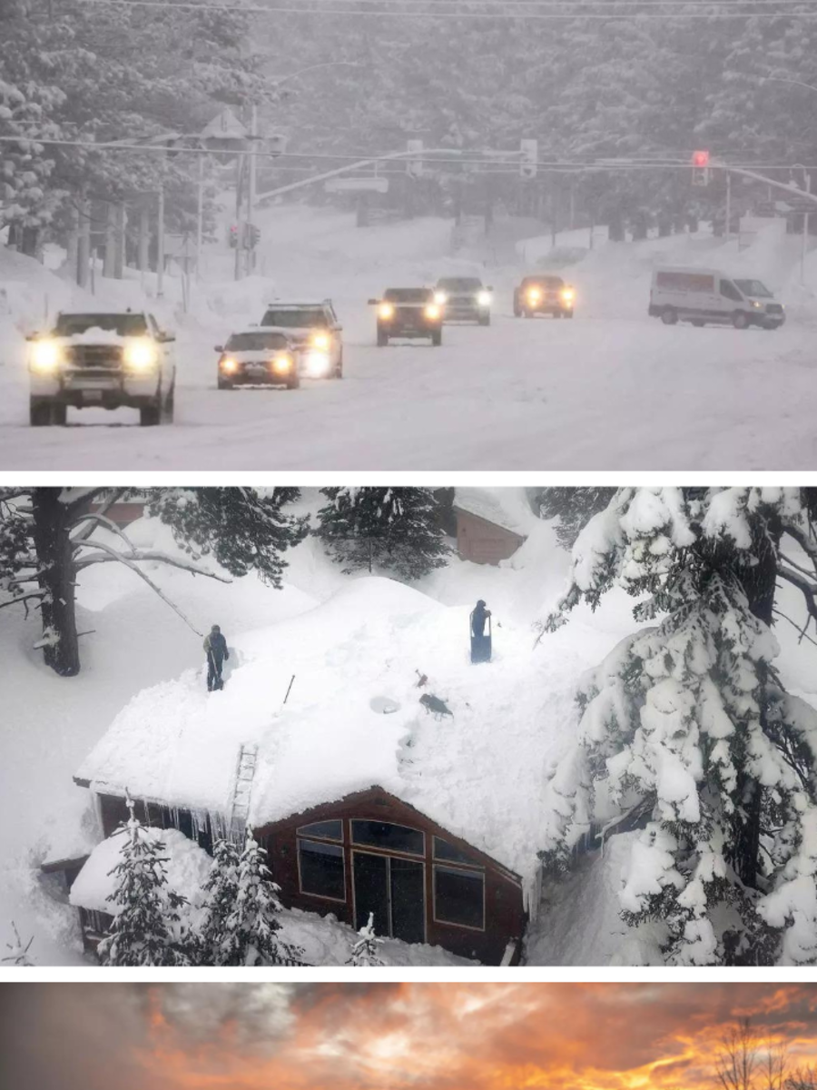 In pics: Atmospheric river floods California towns, brings rain, snow ...