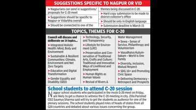 Nagpurians can send suggestions on issues to be discussed during C20 meet