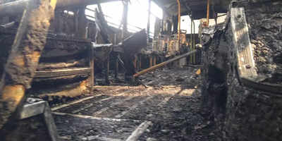 Delhi Transport Corporation bus catches fire, no casualties