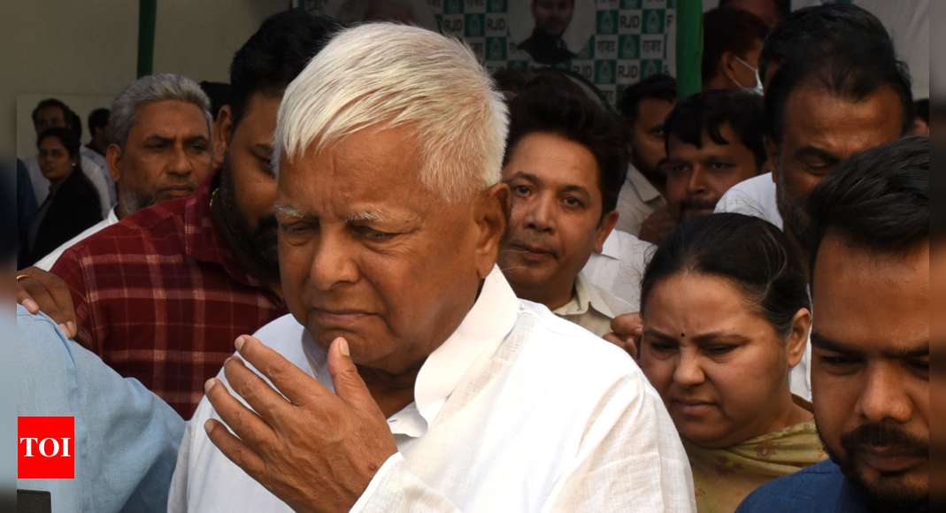 Evidence of Rs 600 crore payoffs found after Lalu kin searches, claims ED | India News – Times of India