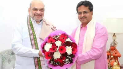 Focus on development as Tripura CM meets Amit Shah