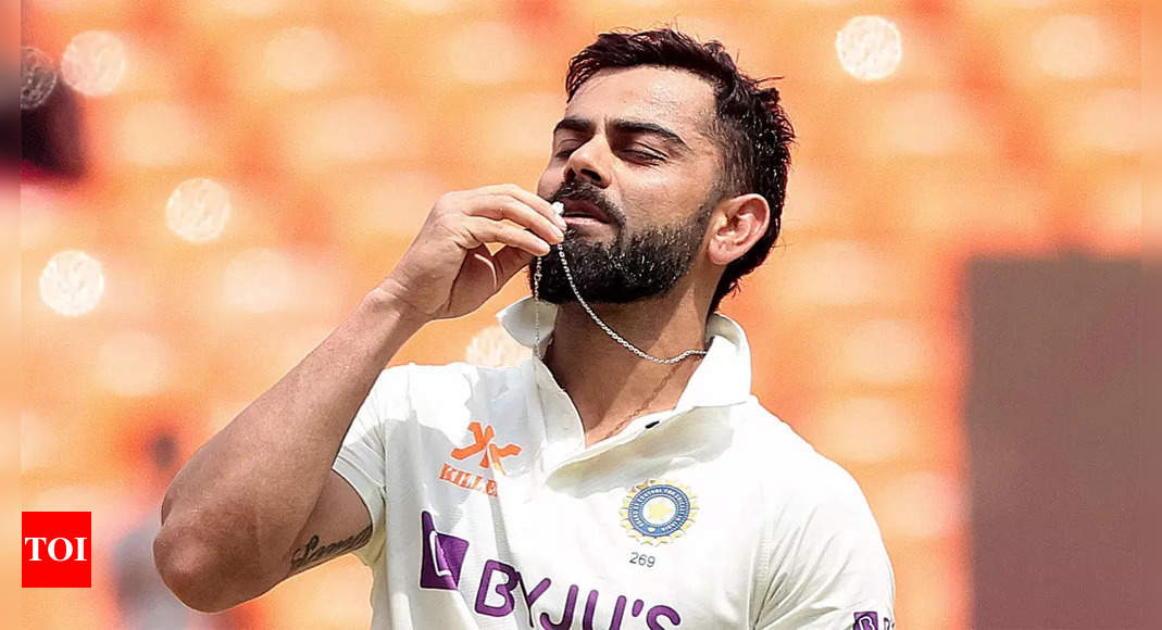 Watch: Virat Kohli’s delightful gesture after notching up his 28th Test ton | Cricket News – Times of India