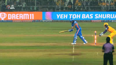 Watch: How Harmanpreet Kaur survived despite ball hitting the stump