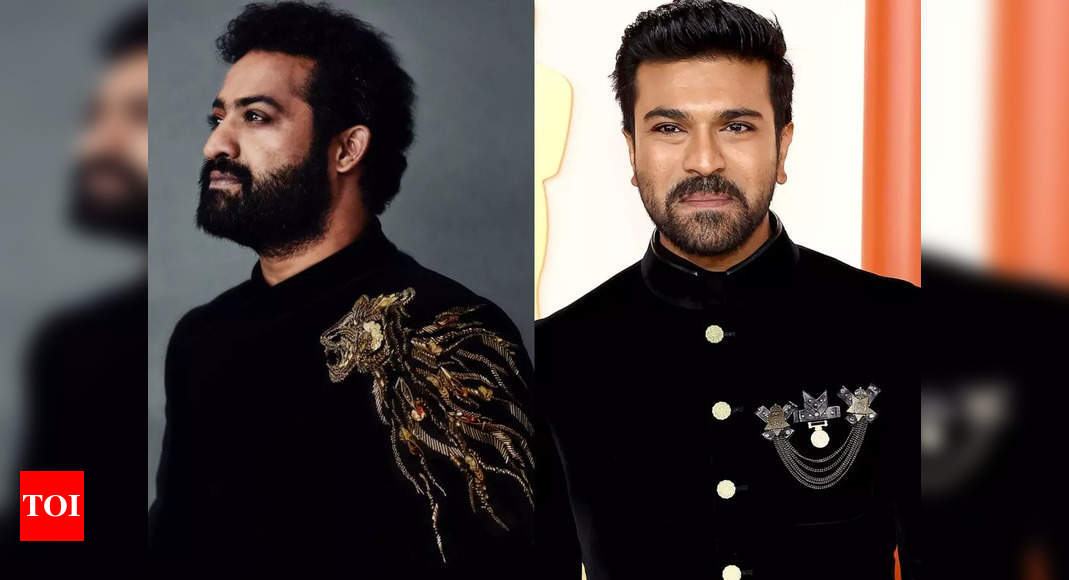Jr NTR and Ram Charan wear Indian looks to Oscars 2023: Here’s what they said on the red carpet – Times of India