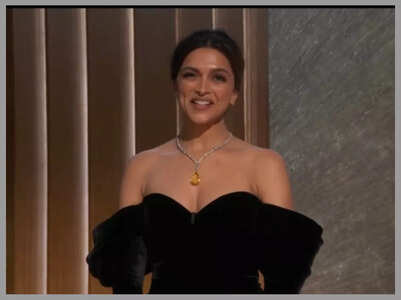 Deepika welcomes Naatu Naatu singers on Oscar stage