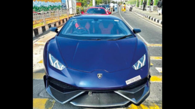 Luxury cars fined for traffic violations