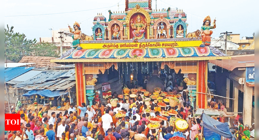 Arulmigu Samayapuram Mariamman Temple Thousands Take Part In